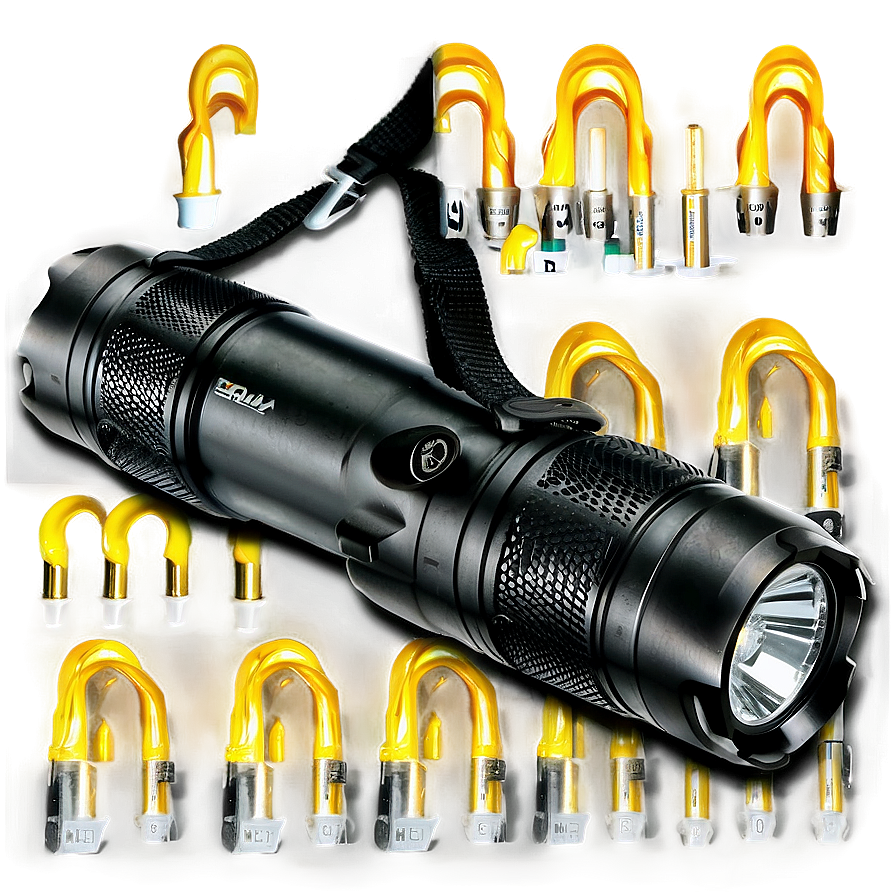 High Power LED Flashlight PNG 24 PNG with transparent background