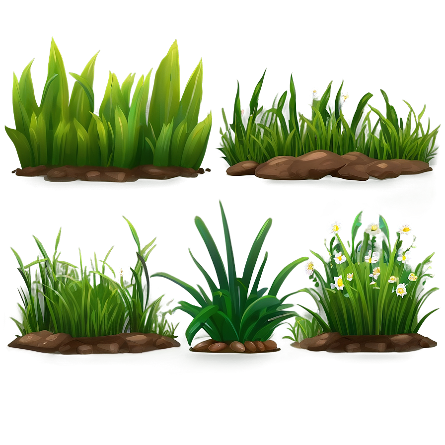 High Quality Cartoon Grass Png Kno1