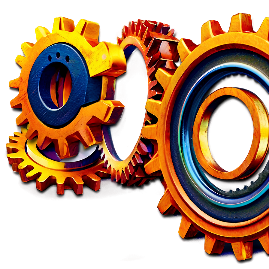 High-Quality Gears PNG 32 PNG image with a transparent background, free high-resolution download
