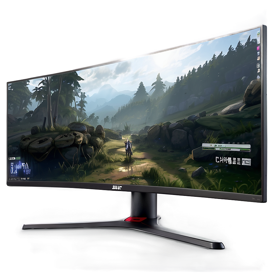 High-Resolution Gaming Monitor PNG 06212024 PNG image with a transparent background, free high-resolution download