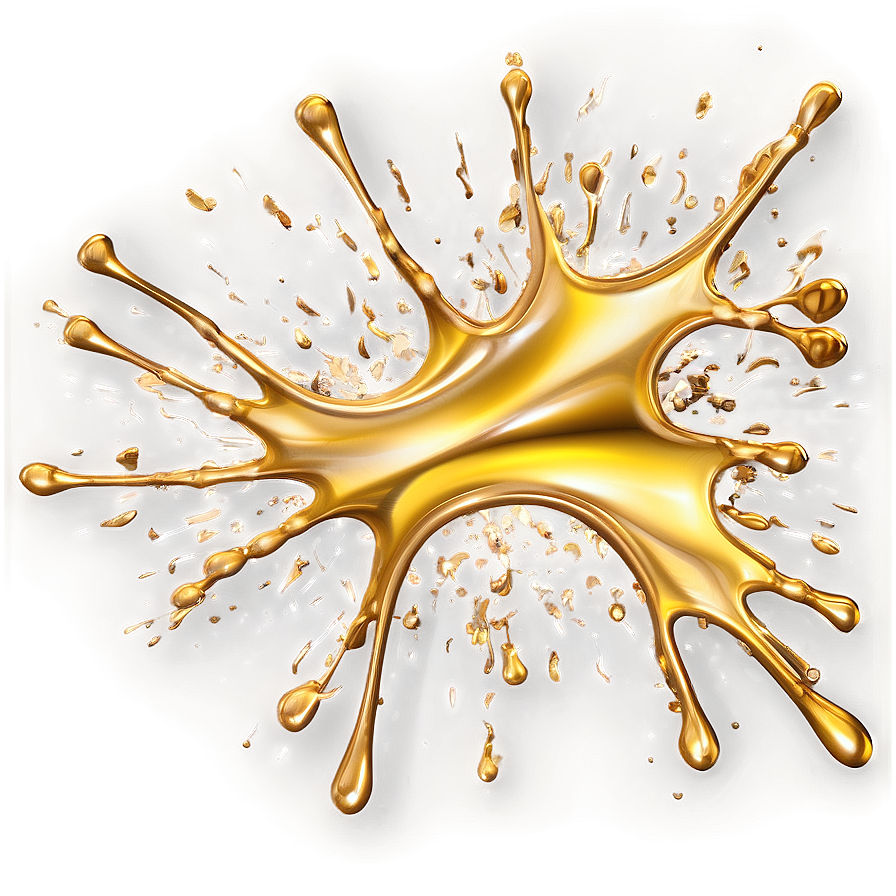 High-resolution Gold Splash Png Myw