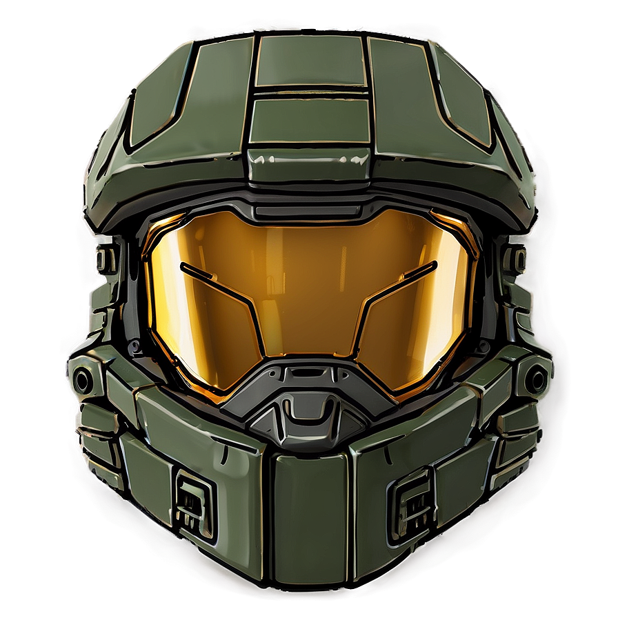 High-resolution Master Chief Helmet Png 06132024