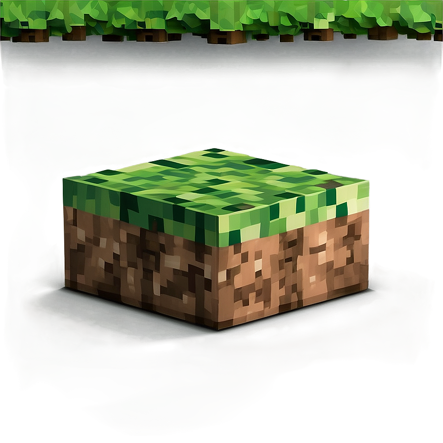 High-resolution Minecraft Grass Block Png Hpq