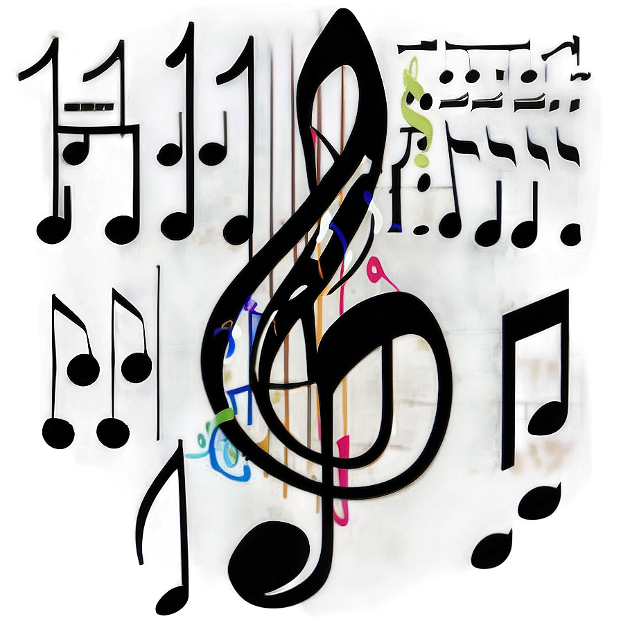 High Resolution Music Notes Png 06122024