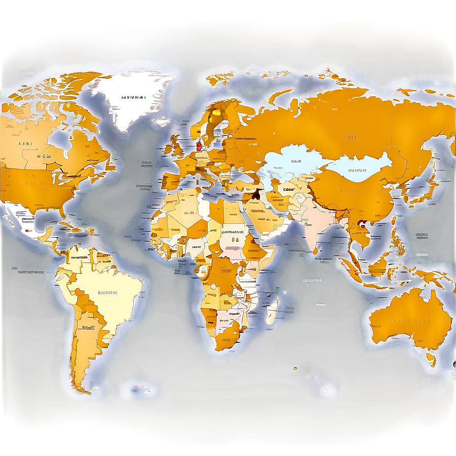 High Resolution World Map Vector Png 57