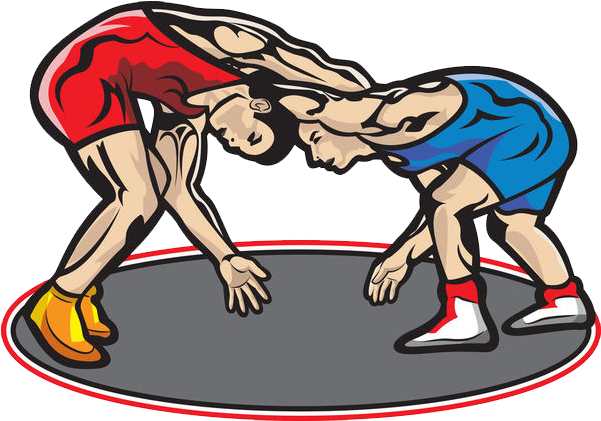 High School Wrestling Cartoon, HD Png Download PNG with transparent background