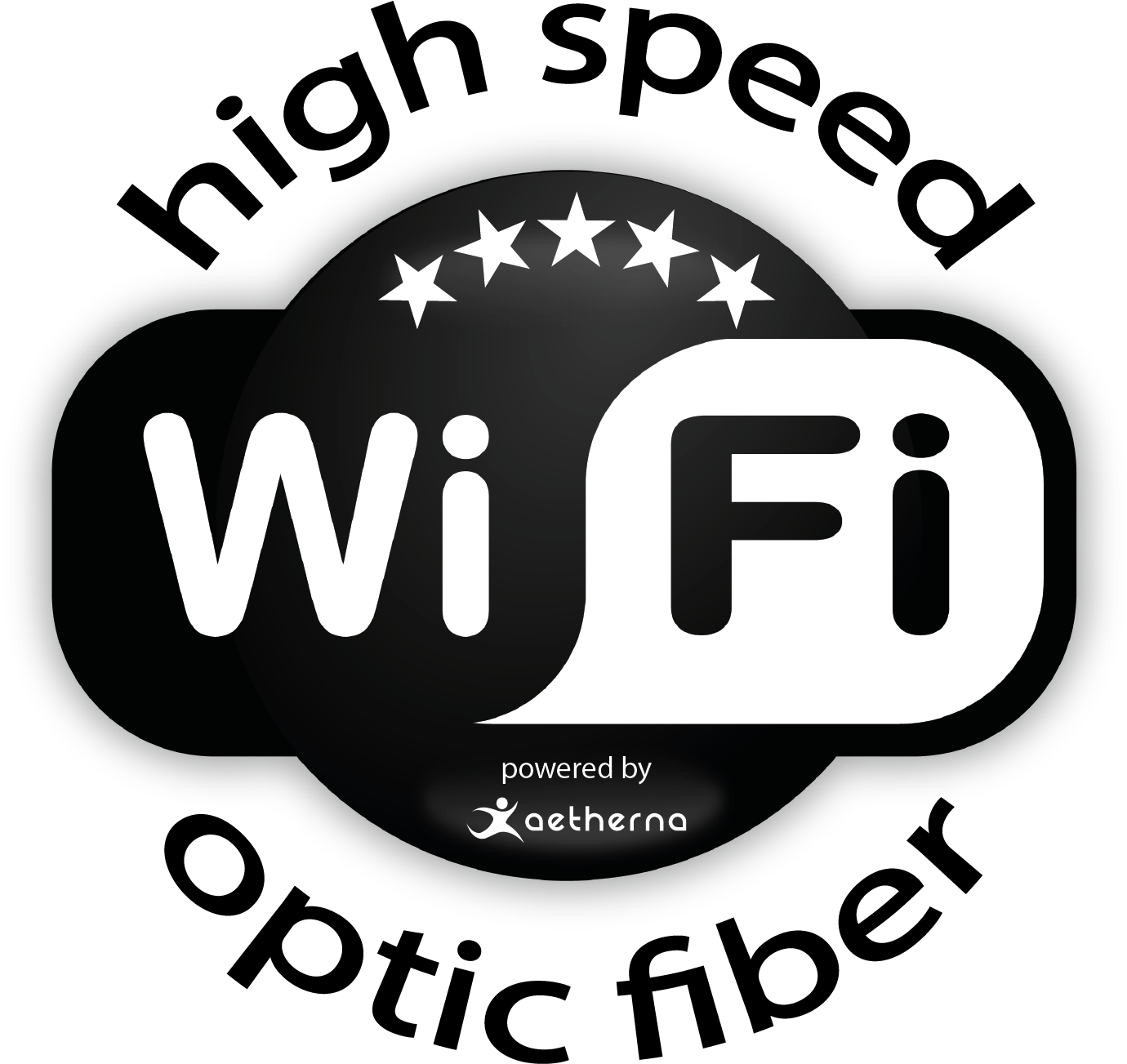 High Speed Wi Fi Optic Fiber Advertisement PNG with transparent background