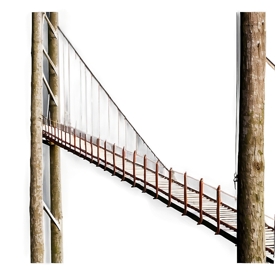 High Suspension Bridge Trail PNG 4 PNG with transparent background
