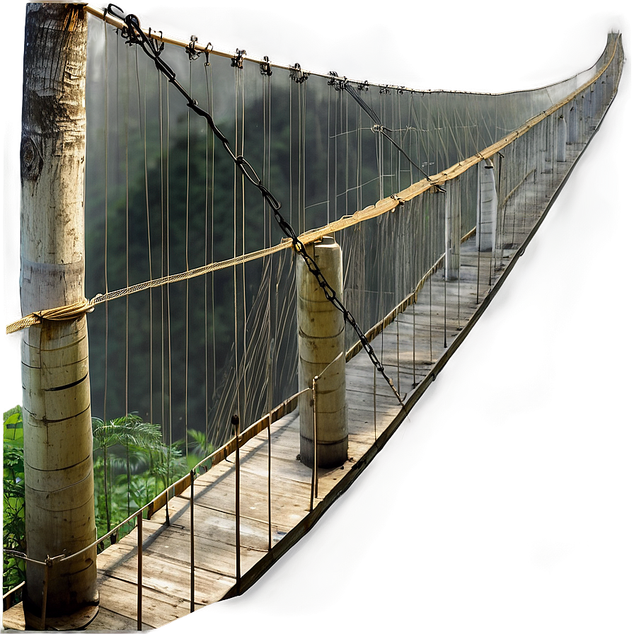 High Suspension Bridge Trail PNG sqo PNG with transparent background