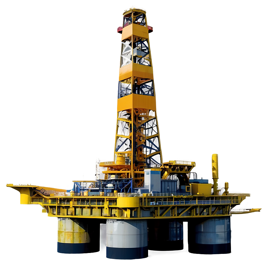 High-tech Oil Drilling Platform Png Qam30