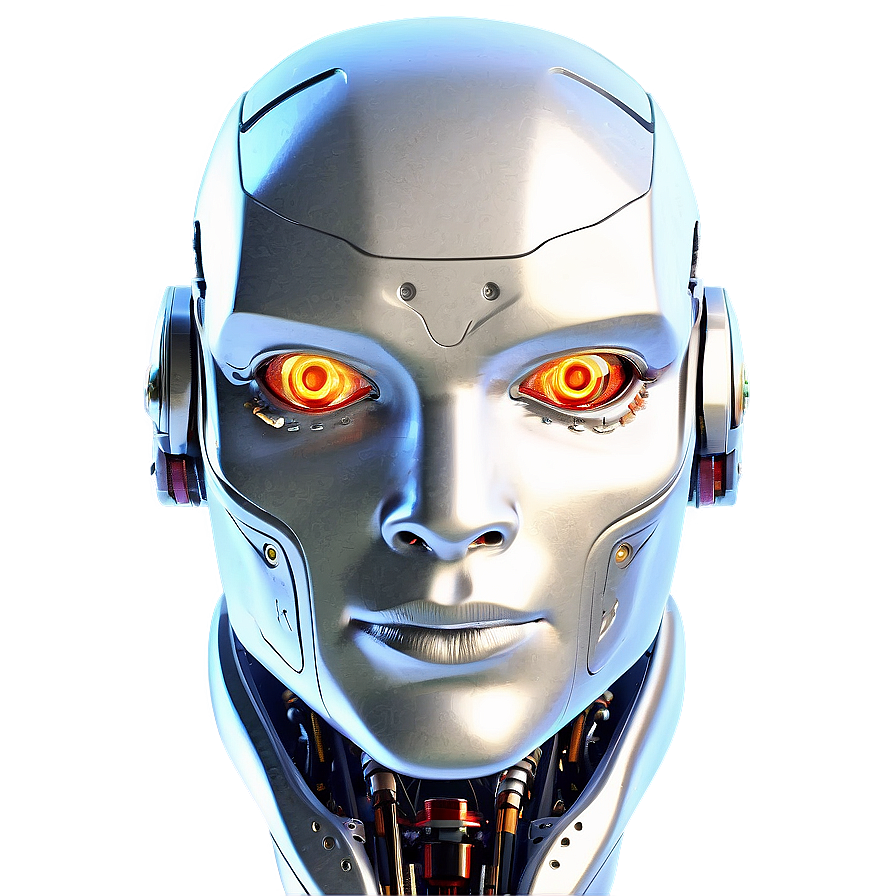 High-Tech Robot Head PNG 06212024 PNG image with a transparent background, free high-resolution download