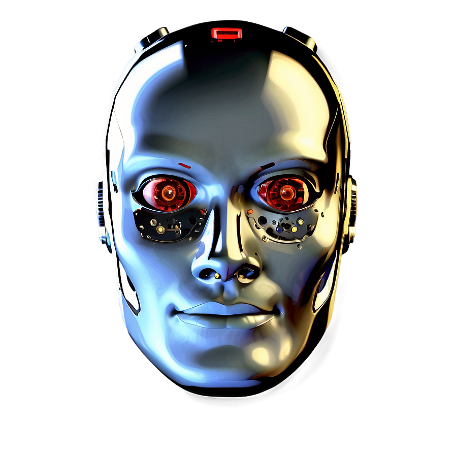 High-Tech Robot Head PNG 19 PNG image with a transparent background, free high-resolution download