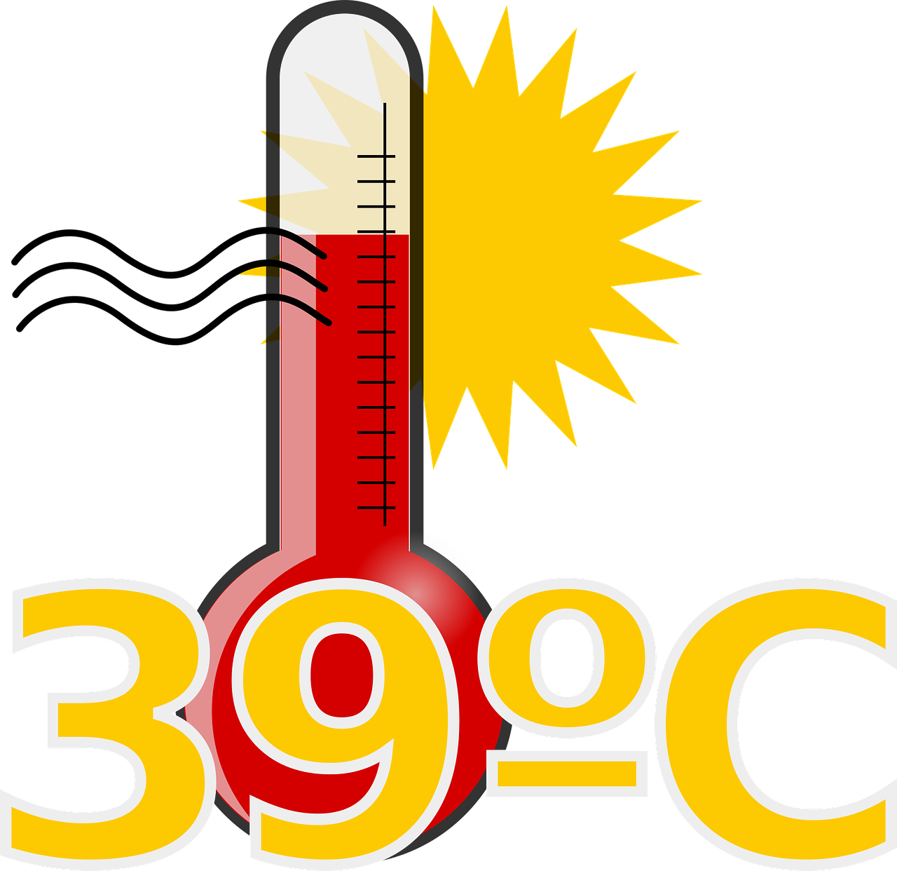 Fever Hot Temp Thermometer Free Picture - Hot Clipart Png, Transparent Png PNG with transparent background