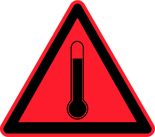Transparent Thermometer Clip Art Png - High Temperature Warning Sign, Png Download PNG with transparent background