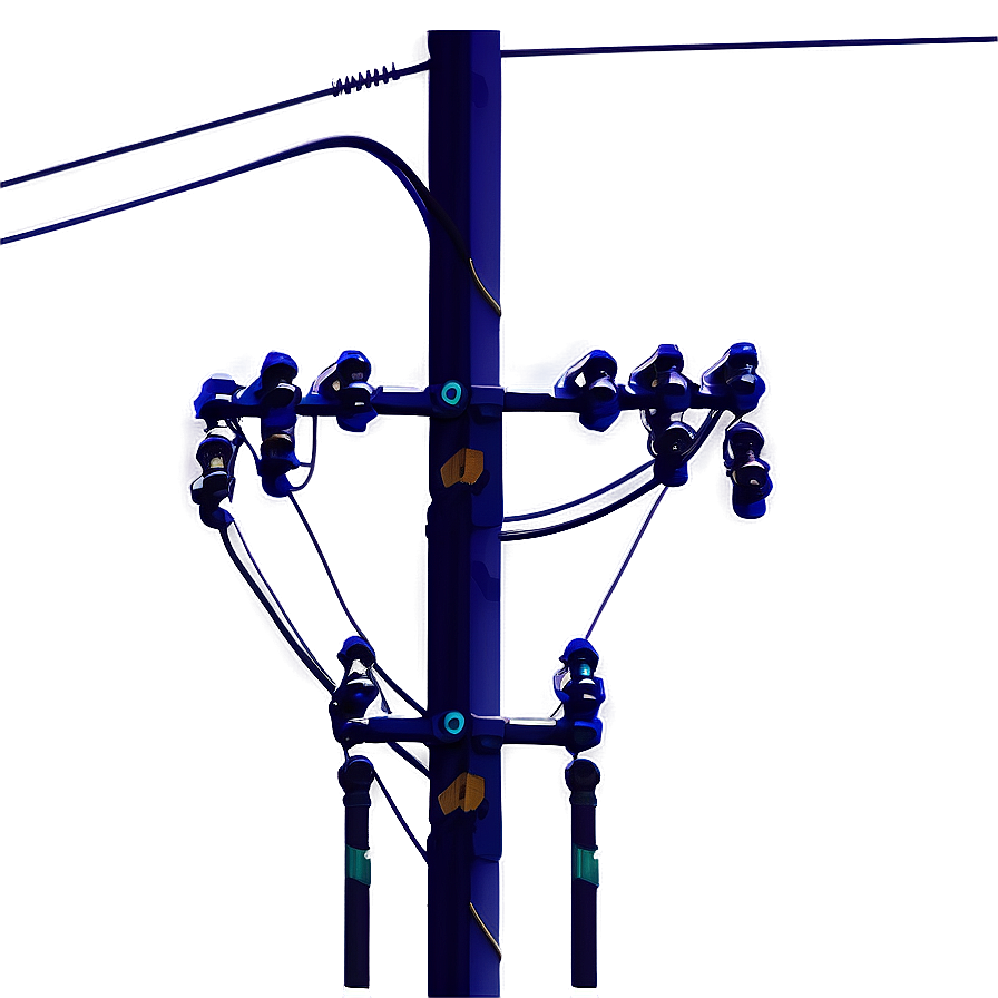 High Voltage Utility Pole Png Uaj72