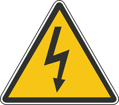 High Voltage Warning Sign PNG with transparent background