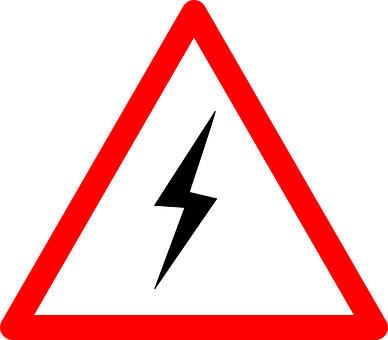 High Voltage Warning Sign PNG with transparent background