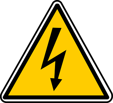 High Voltage Warning Sign PNG with transparent background