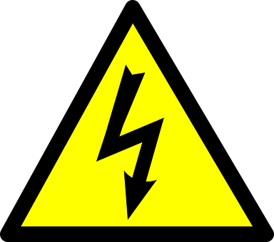 High Voltage Warning Sign PNG with transparent background
