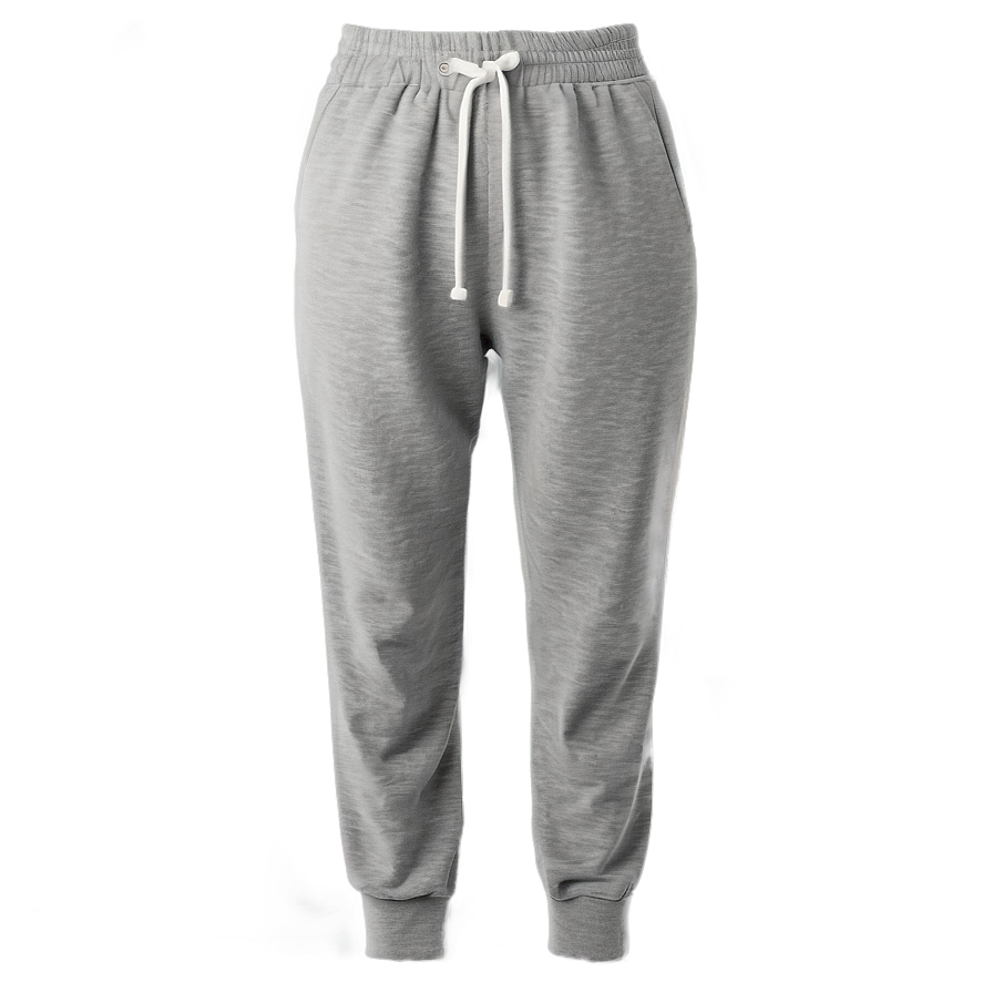 High Waist Grey Sweatpants Png Ced32