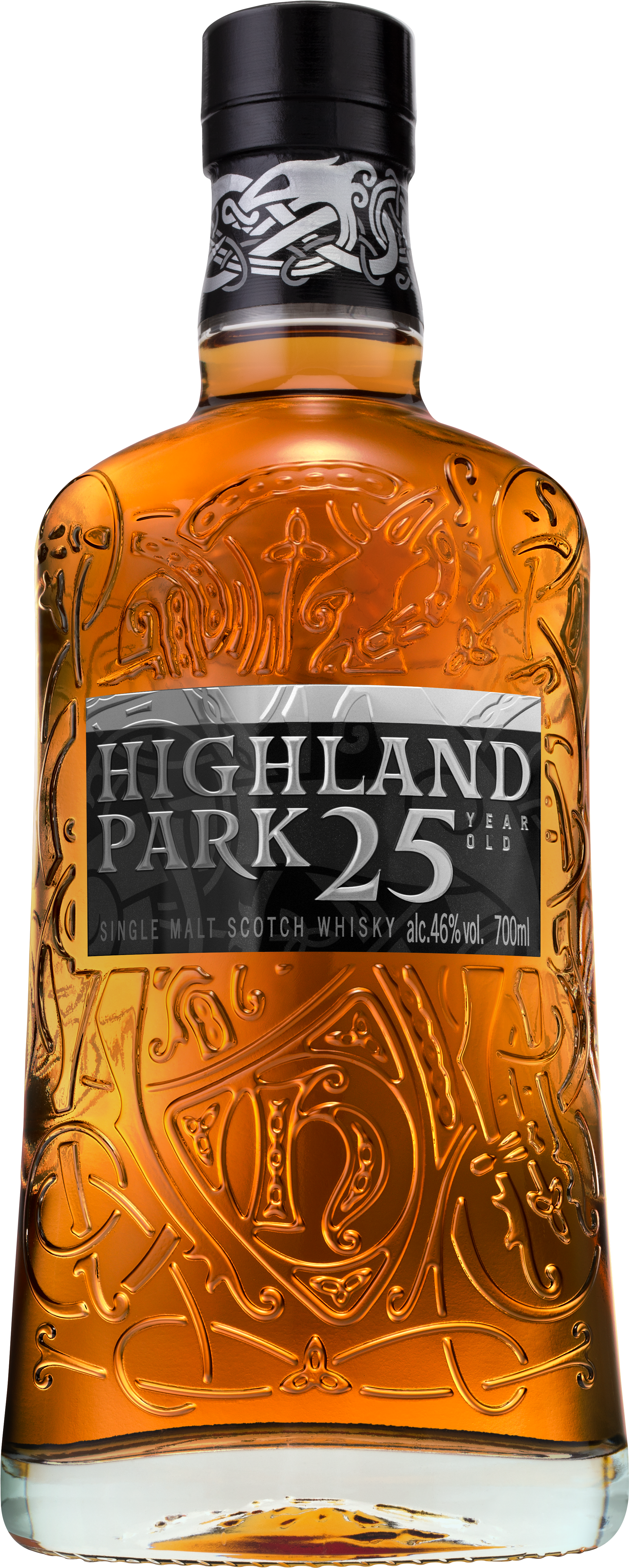 Highland Park25 Year Old Scotch Whisky Bottle