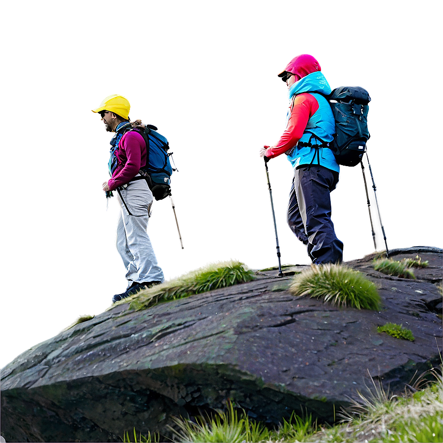 Hiker On Cliff Png Gjp