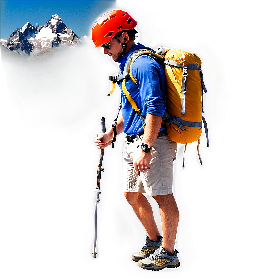 Hiker On Peak Png 19