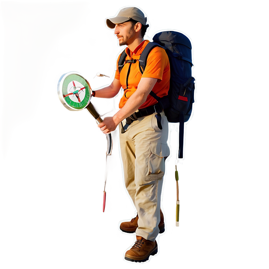 Hiker With Compass Png 06262024