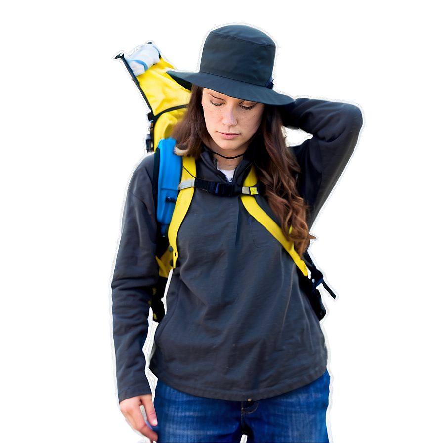 Hiker With Hat Png Gas