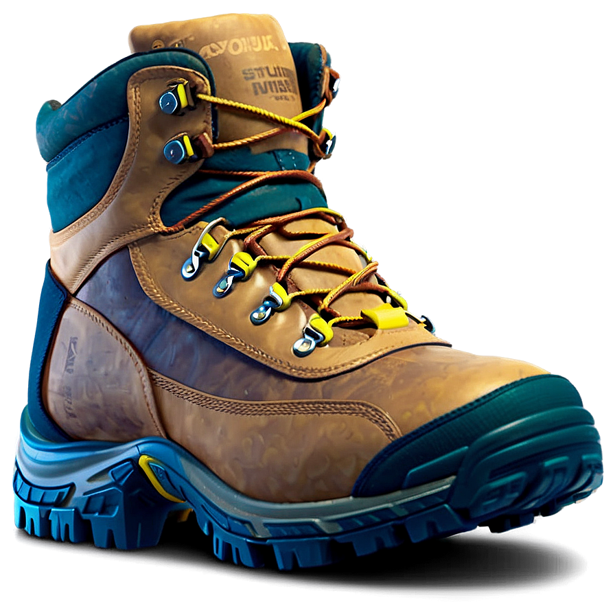 Hiking Boot With Grip Sole Png 22