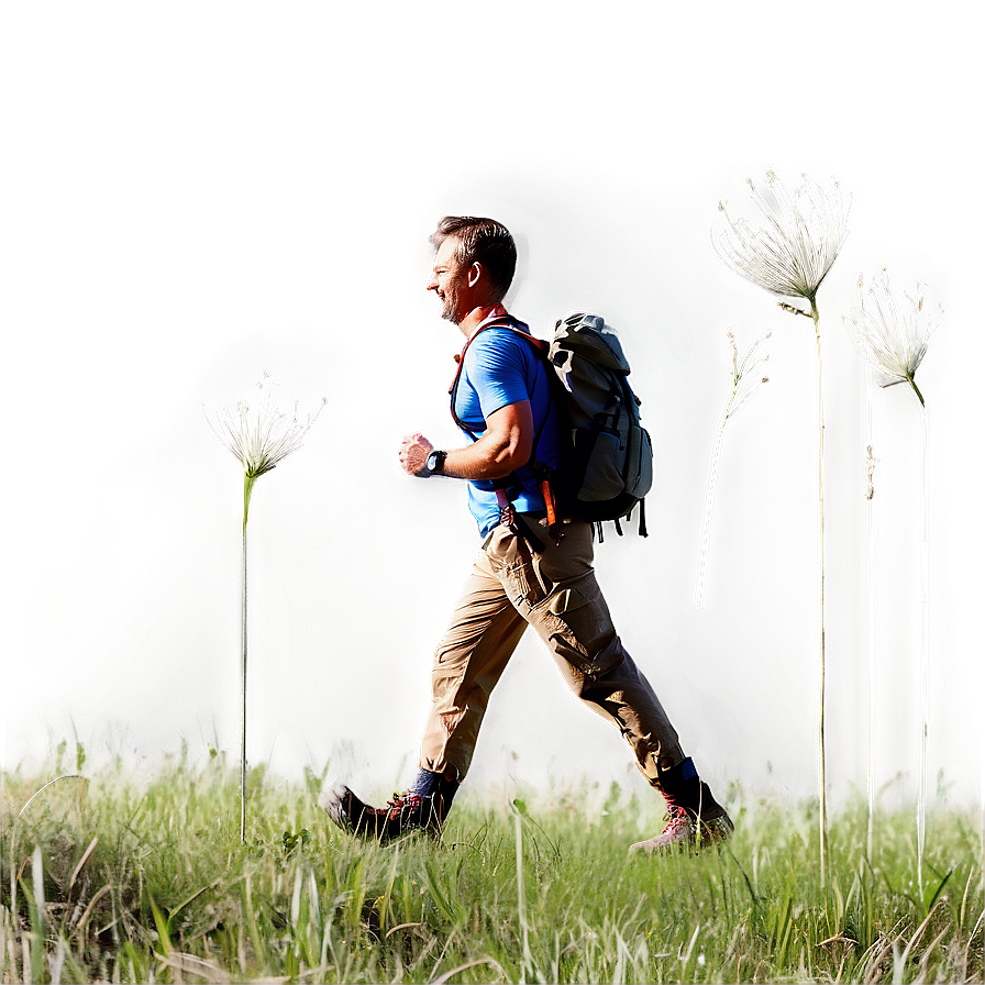 Hiking Through Meadows PNG vgu PNG with transparent background