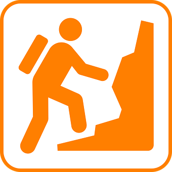 Hiking Trail Sign Icon PNG with transparent background