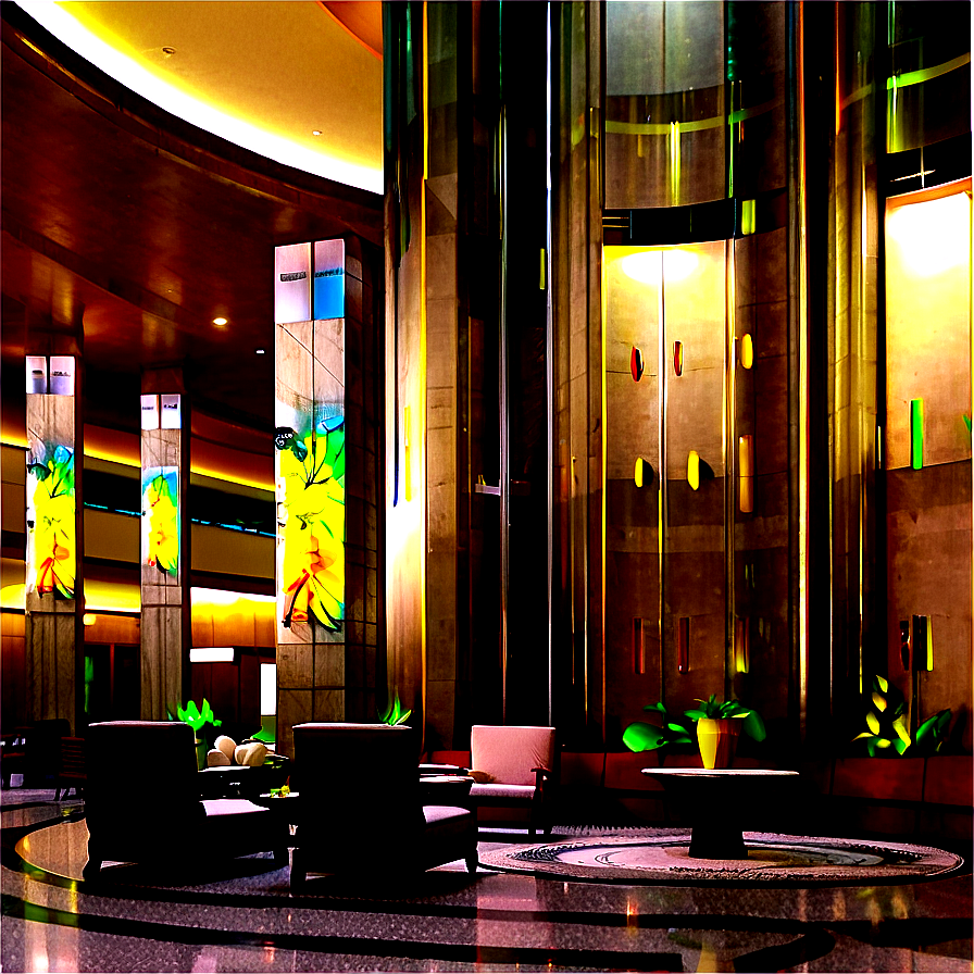 Hilton Hotel Lobby Art Png Vnd