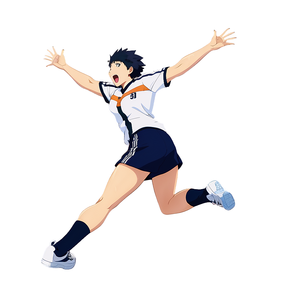 Hinata Spiking Haikyuu PNG 06232024 PNG with transparent background