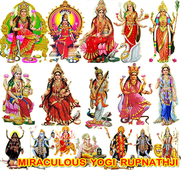 Hindu_ Deities_ Collage PNG with transparent background