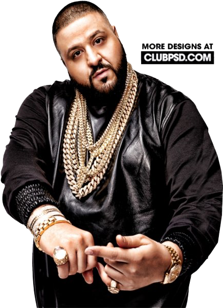 Hip Hop Artist With Gold Chains