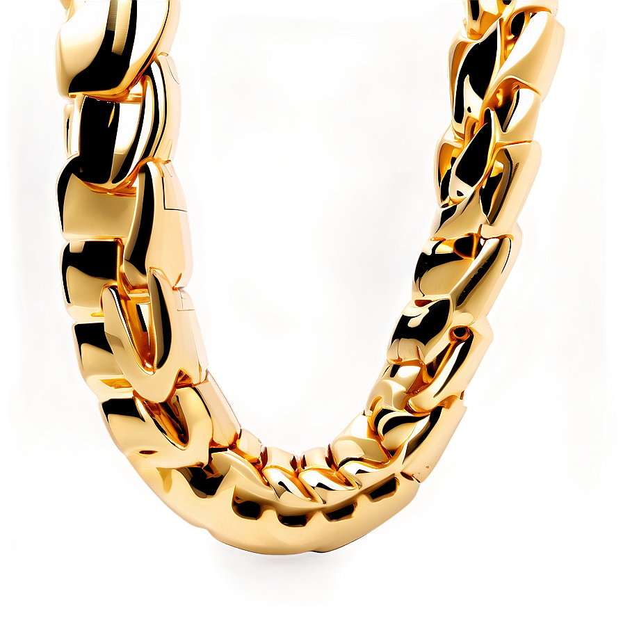 Hip Hop Gold Chain Png 05042024