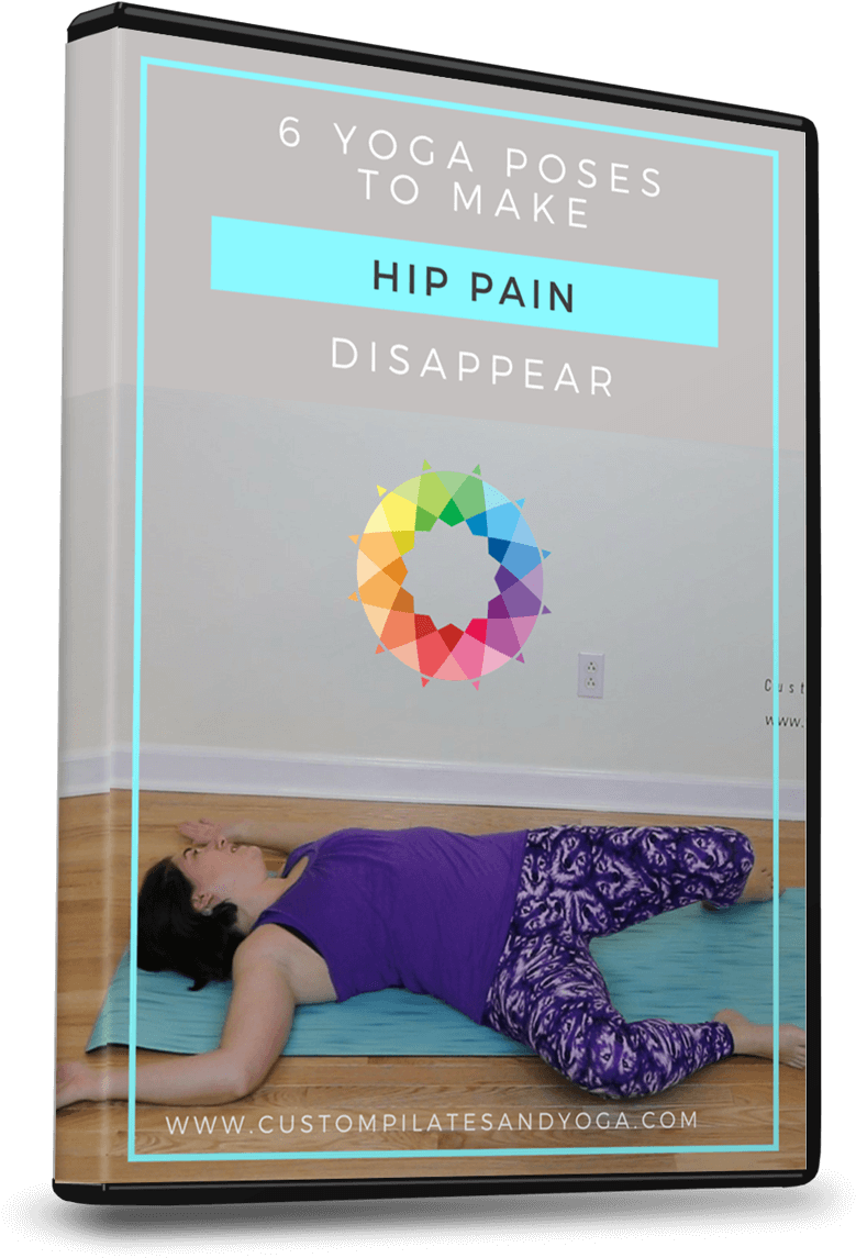 Hip Pain Relief Yoga Poses Ebook Cover PNG with transparent background