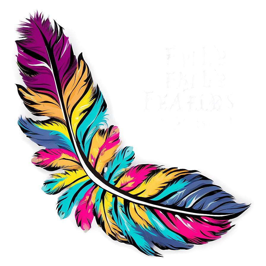 Hippie Boho Feathers Png 8