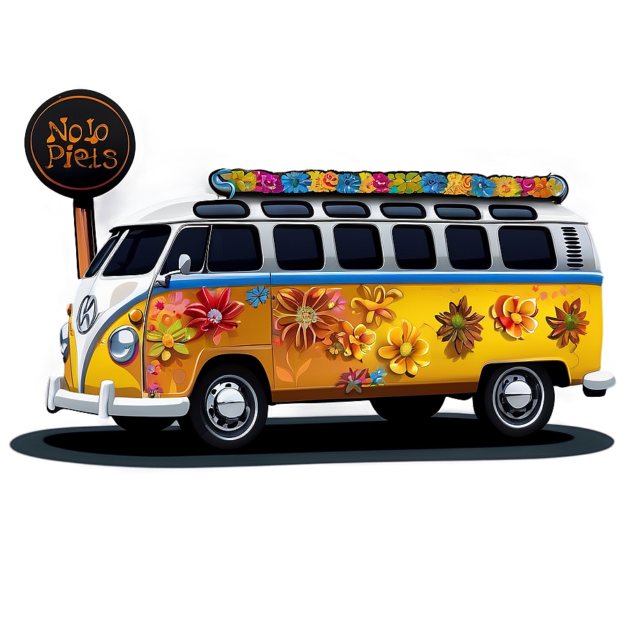 Hippie Bus Vector Png Vuo71