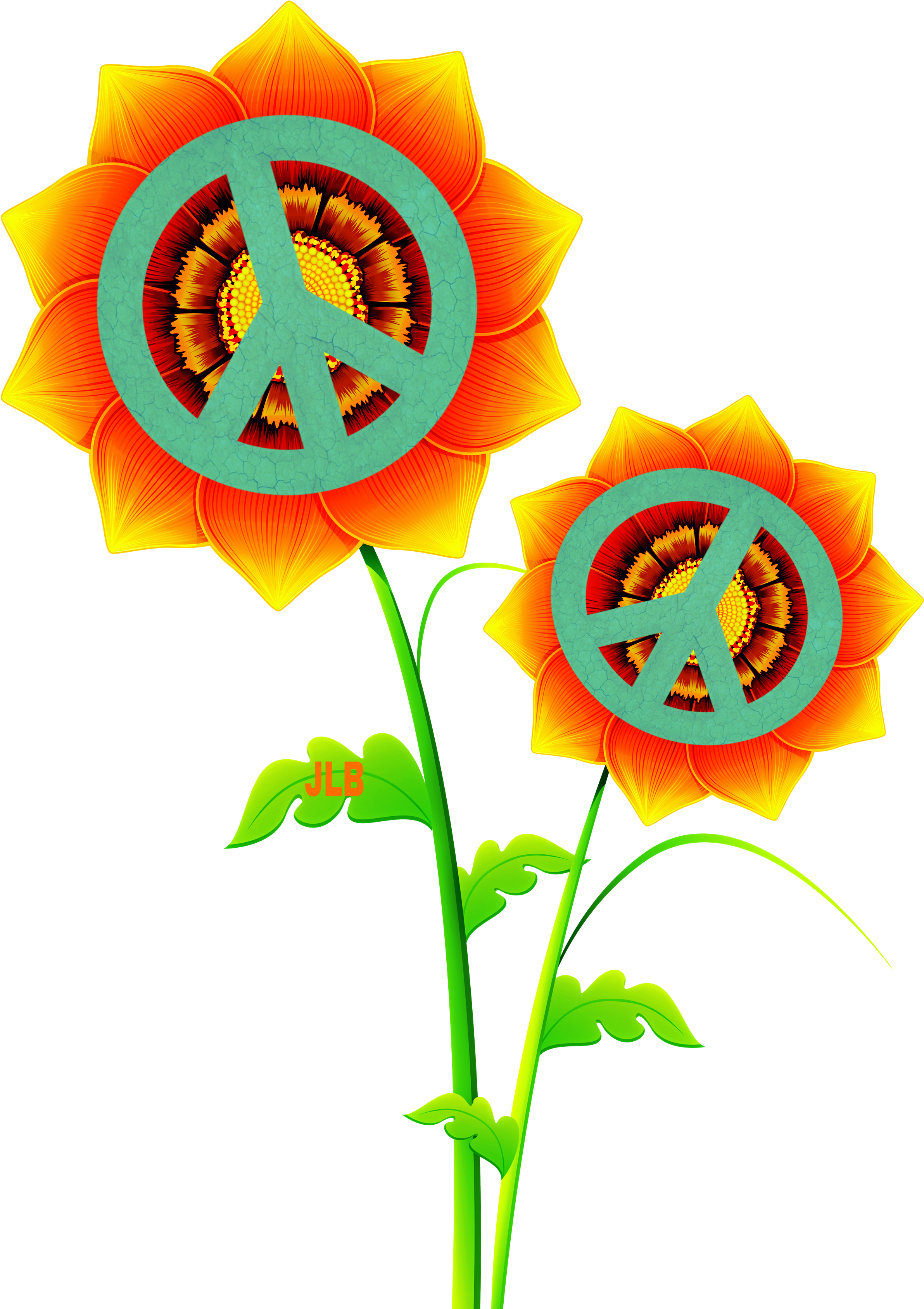 Hippie Peace Flowers Transparent Png, Png Download PNG with transparent background