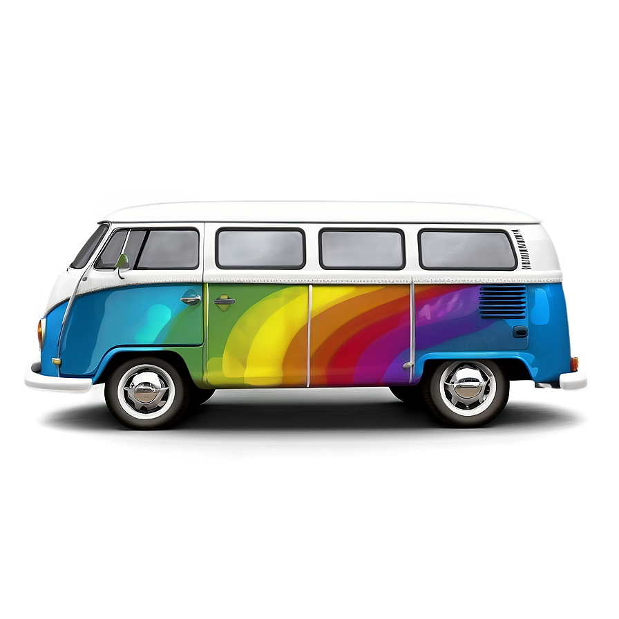 Hippie Van Illustration Png 06202024