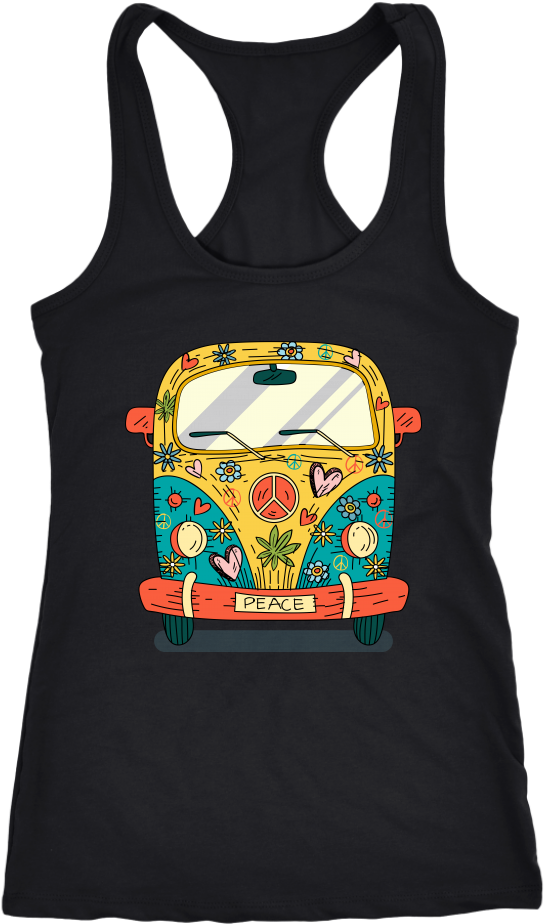Hippie Van Peace Bus T Shirts Van Road Trip - Men Are Like Beer Some Go Down Better Than Others, HD Png Download PNG with transparent background