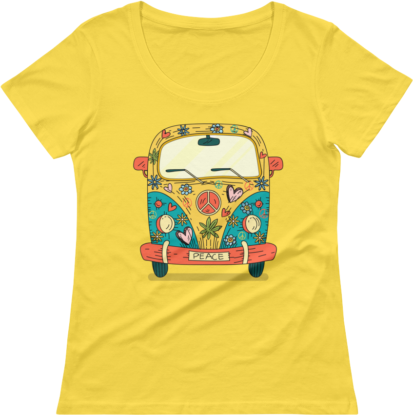 Hippie Van Tshirt Design