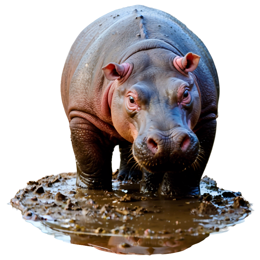 Hippo In Mud Png Eup28