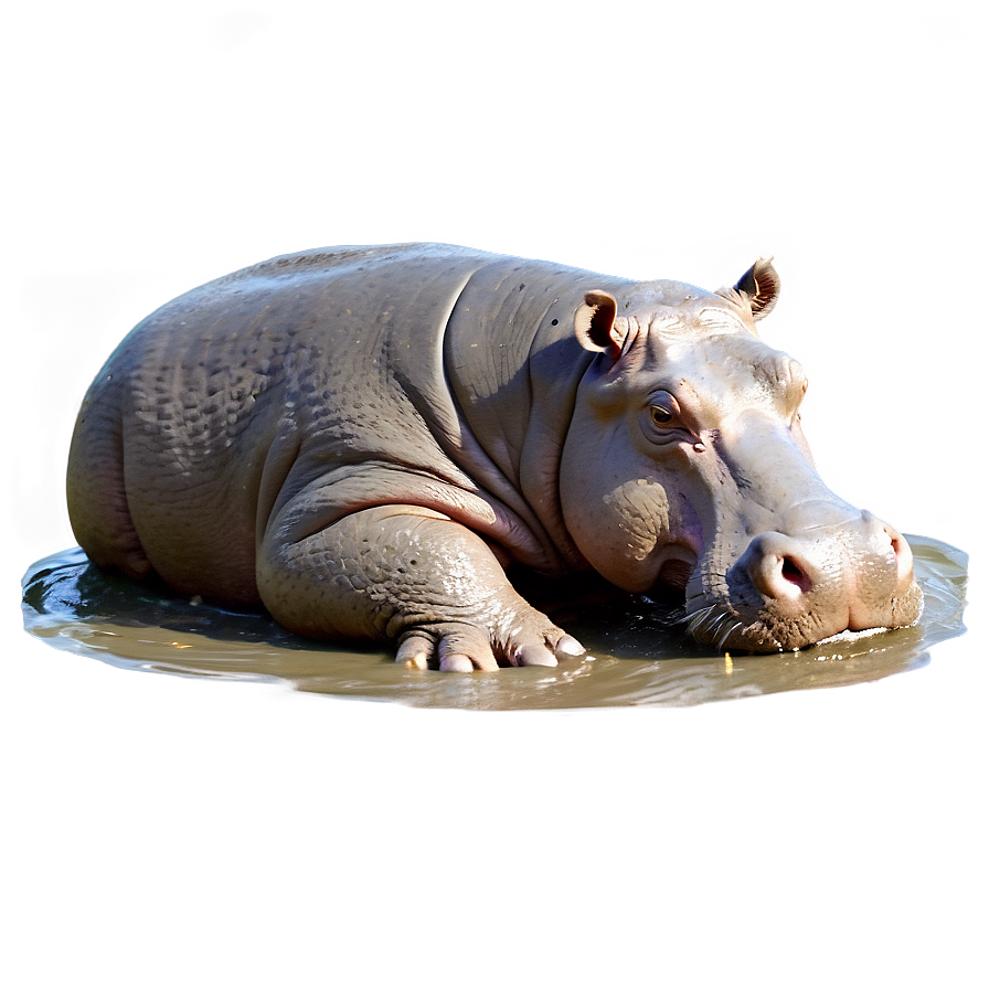 Hippo In Mud Png Pso