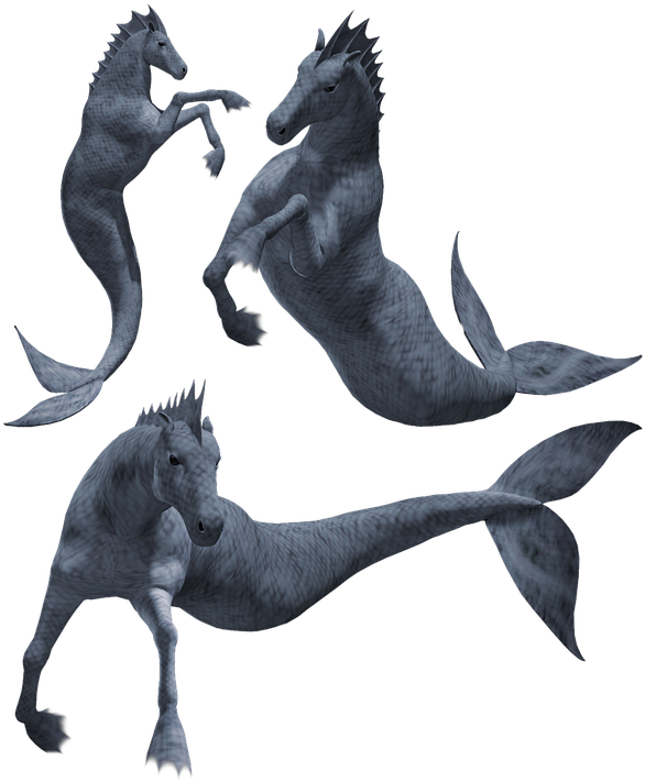 Hippocampus, Seahorse, Monster, Creature, Beast, Horse - Seahorse Monster, HD Png Download PNG with transparent background
