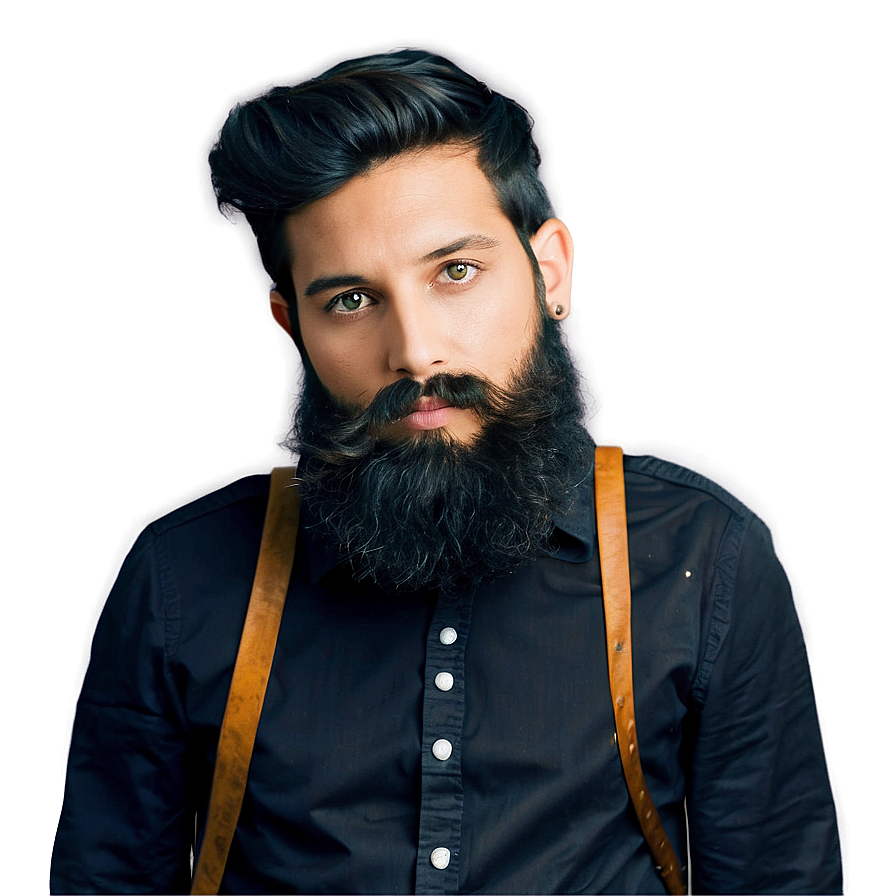 Hipster Beard Fashion PNG 15 PNG image with a transparent background, free high-resolution download