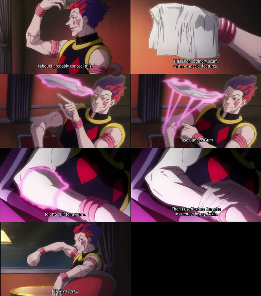 Hisoka Bungee Gum Texture Surprise PNG with transparent background