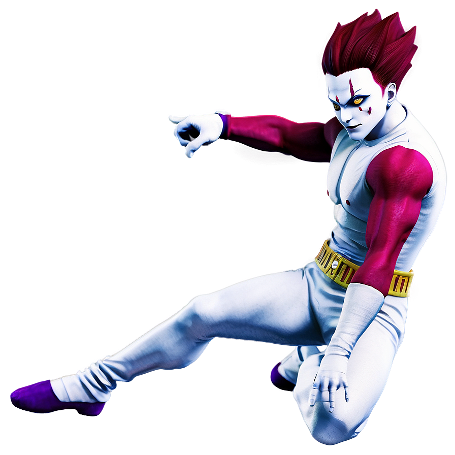 Hisoka Fierce Combat Pose Png Sna